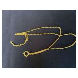 36” long chain marked 14kt  **WIRE TRANSFER REQUIRED**