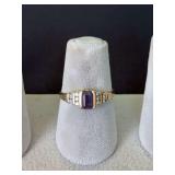 Size 6.25 diamond and ??? ring marked 14K  **WIRE TRANSFER REQUIRED**