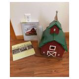 Barn birdhouse and two barn books