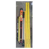 48” bubbles stick levels, 36” straight edge, Stanley Max Stick, new B&D 36” level