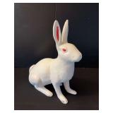 Cast iron albino rabbit Approx 12”