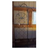 Double shepherds hook and trellis