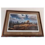 S/N Terry Redlin “O Beautiful For Spaciius Skies” 9008/29500 Framed 38x26