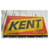 Kent Feeds sign by Stout Industries Inc St Louis MO 46x22