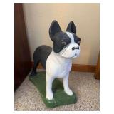 Approx 16.5” tall cement Boston Terrier