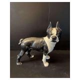 Cast iron Boston Terrier, approx 9” tall