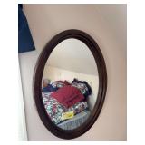 24x31 oval wall mirror