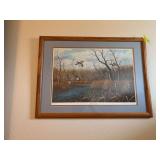 S/N “Wood Duck Waters” by Rhynard Klingbeil 309/600 Framed measures 30x22