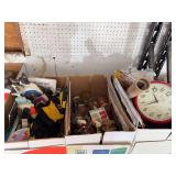 In 3 boxes includes CAT gloves, horses, Bugs Bunny glasses, wall clock, etc