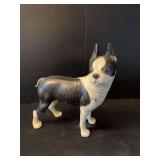 Cast iron Boston Terrier, approx 9” tall