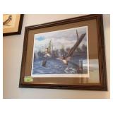 S/N “Moonan Marsh-Jumped Woodies” by James P Storm 123/600 Framed measures 32x26