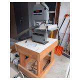 Ryobi 9' bandsaw on bench
