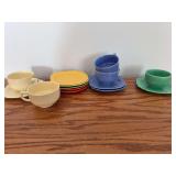 Homer Laughlin China Co Riviera (5) cups and (9) saucers