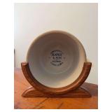 7” stoneware bowl w rest “Compliments of Raper & Son Food Market Casey, Iowa”