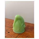 Bottoms-Up uranium glass, approx 3.5” tall