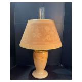 Aladdin Model 12 Electric Lamp, Paper shade Aladdin Lox On chimney Approx 26” tall