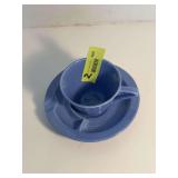 Homer Laughlin China Co Harlequin 6” ashtray saucer w cup