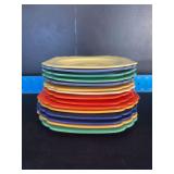 Homer Laughlin China Co Riviera plates-(9) 6.5” and (6) 7.25”