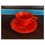 Homer Laughlin China Co Harlequin 6” ashtray saucer w cup