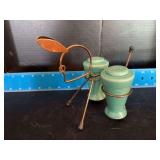 Homer Laughlin China Co Harlequin S&P in an “Atomic” donkey holder