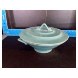 Homer Laughlin China Co Harlequin footed covered casserole 8.5”