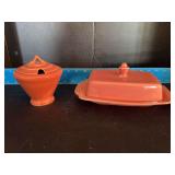 Homer Laughlin China Co Harlequin marmalade and covered butter