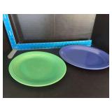(2) Homer Laughlin China Co Fiesta 12.5” oval serving platters