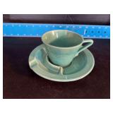 Homer Laughlin China Co Harlequin 6” ashtray saucer w cup