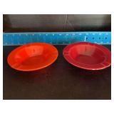 (2) Homer Laughlin China Co Harlequin regular ashtrays 5.5”