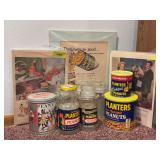 Planters Peanuts jars, cans and advertising