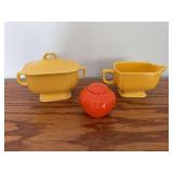 Homer Laughlin China Co cream and sugar, S&P