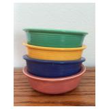 (4) Homer Laughlin China Co Fiesta 4.75” nappies