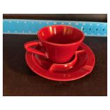 Homer Laughlin China Co Harlequin 6” ashtray saucer w cup