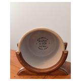 7” stoneware bowl w rest “Compliments of Raper & Son Food Market Casey, Iowa”