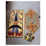 Wall hanging, centerpiece, oven mitts