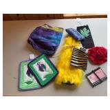 Kleenex holder, eyeglass holder, scarf, bag, koozie, coasters, cc holder and wine bag