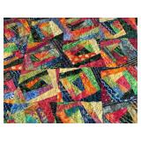 Machine stitched and custom quilted