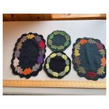 Felted wool table toppers