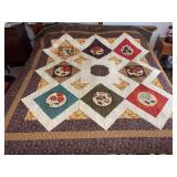 Machine stitched and custom quilted measures 78x79 “Essence”