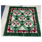 Machine stitched  centerpiece 27x27