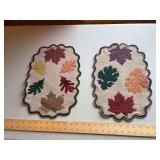 Felted wool table toppers