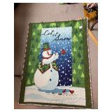 Machine stitched throw 35x95