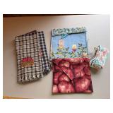 Dishcloth, hand towels, potato bags