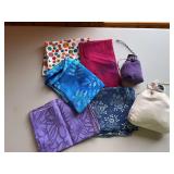 Gift bags, jewelry bag and scarves