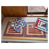 Placemats and large trivets as shown