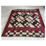 Machine stitched 40x38