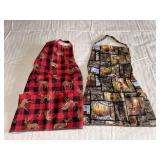 2 Men’s aprons w water repellent backing