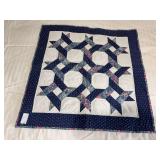 Machine stitched  centerpiece 25x25