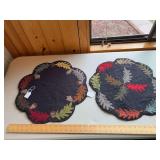 Felted wool table toppers