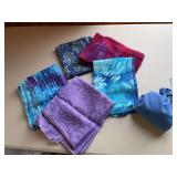 Gift bags, jewelry bag and scarves